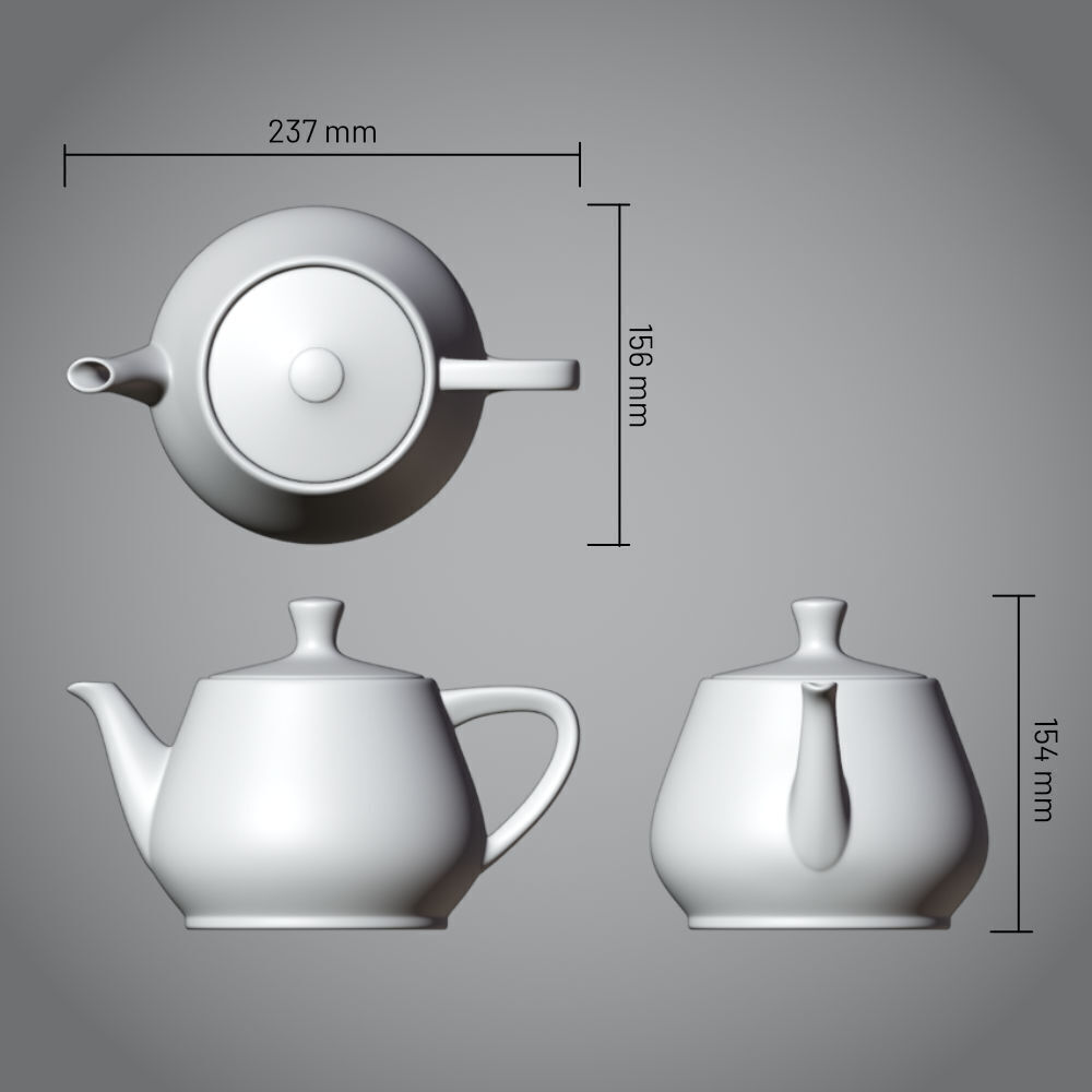 Utah Teapot - 3D printable 3D print model_2
