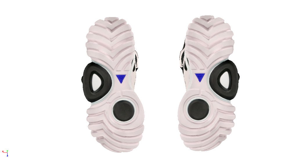 Cyperpunk techwear footwear sneaker fashion shoes Low-poly 3D model_6