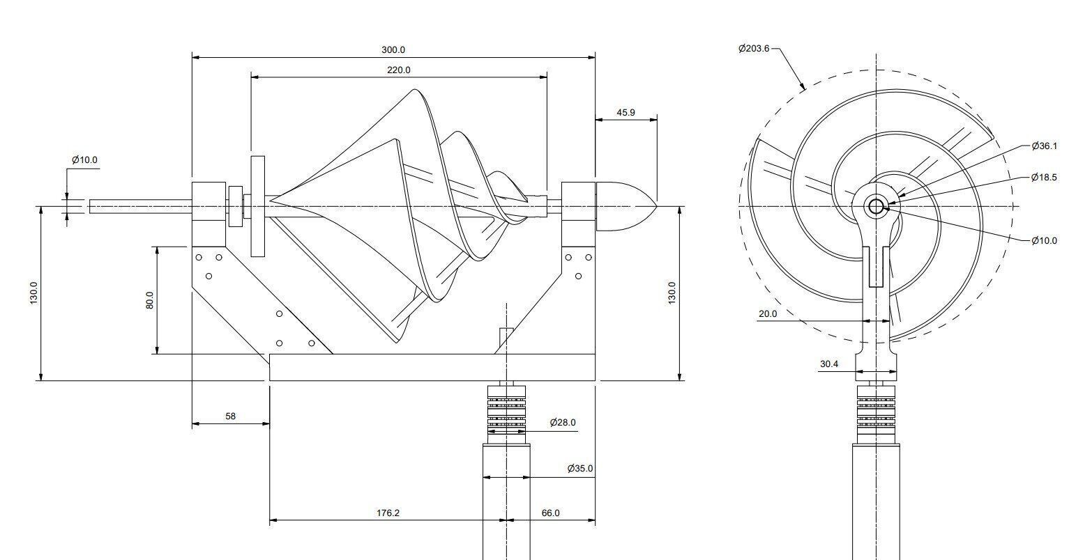 Liam F1 Wind Turbine Archimedes Hawt 3D print model_32
