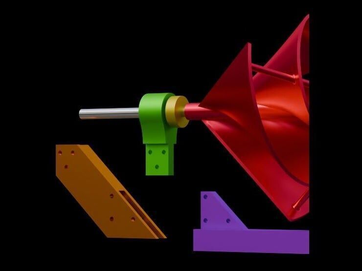 Liam F1 Wind Turbine Archimedes Hawt 3D print model_20