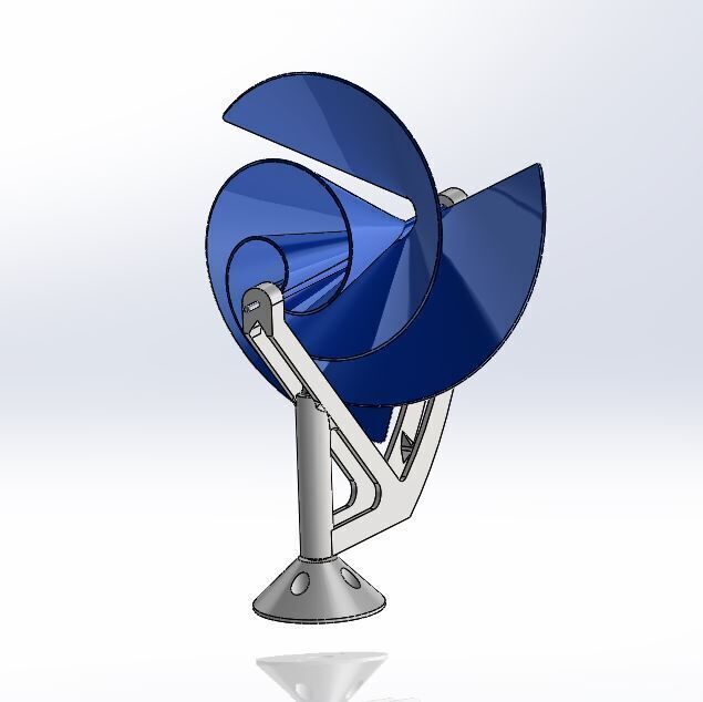Liam F1 Wind Turbine Archimedes Hawt 3D print model_6