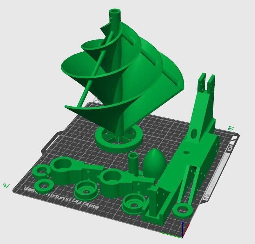 Liam F1 Wind Turbine Archimedes Hawt 3D print model_15