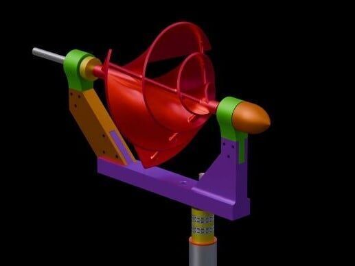Liam F1 Wind Turbine Archimedes Hawt 3D print model_23