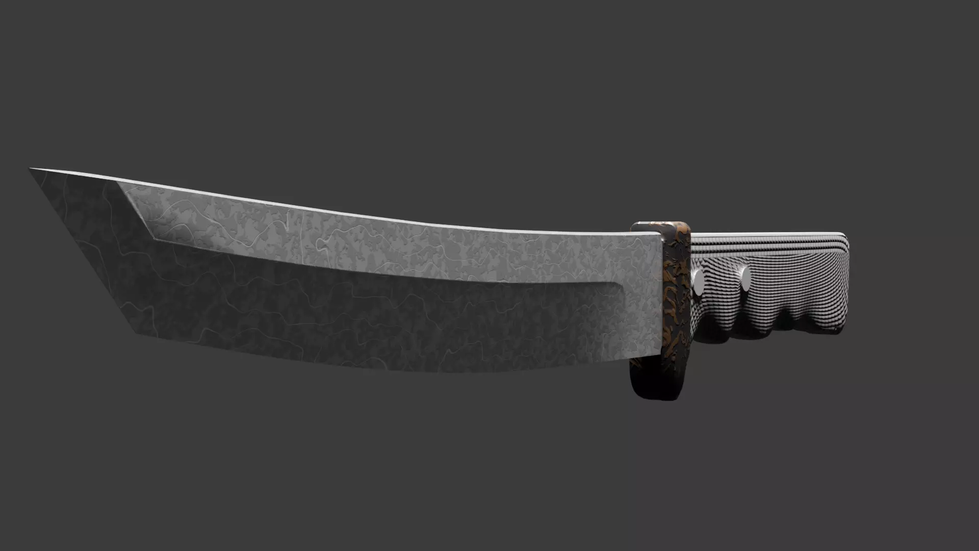 Tanto Knife 3D print 3D print model_0