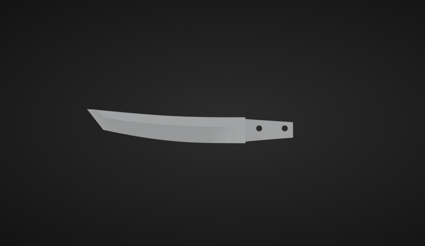 Tanto Knife 3D print 3D print model_2