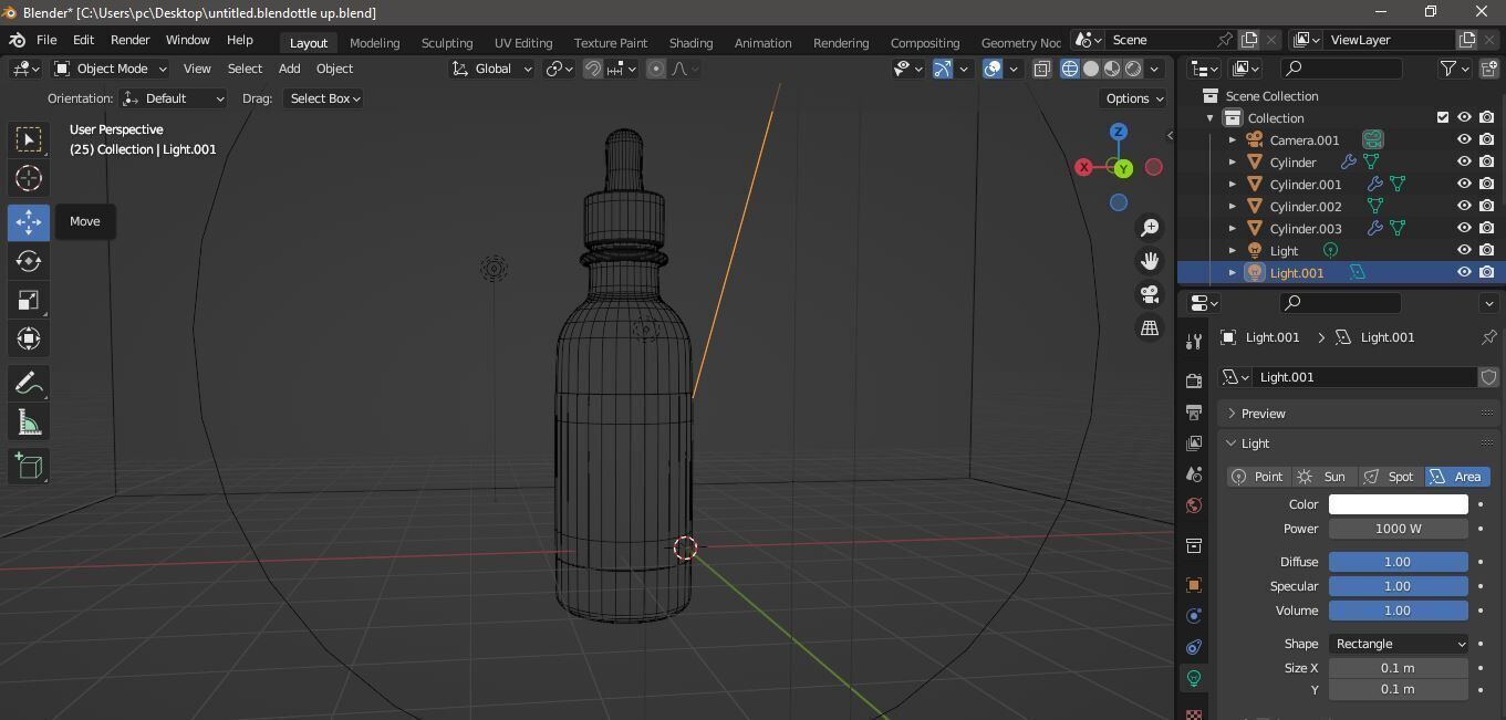 Realistic Dropper Bottle 3D Model  3D model_2