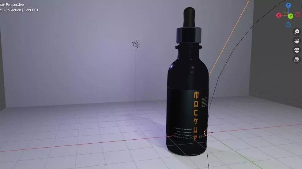 Realistic Dropper Bottle 3D Model  3D model_0