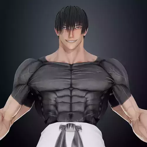 Toji Fushiguro Low-poly 3D model