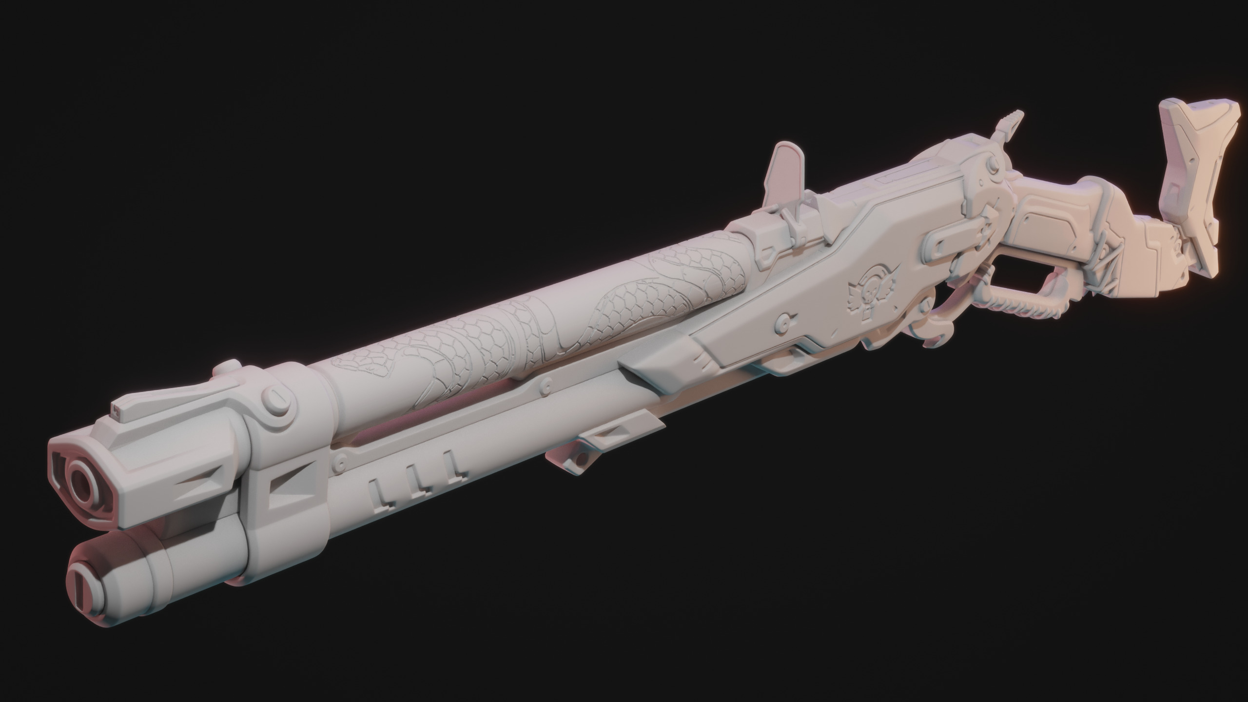 Overwatch 2 - Ashe Viper Rifle Gun - Cosplay 3D Print Prop 3D print model_2