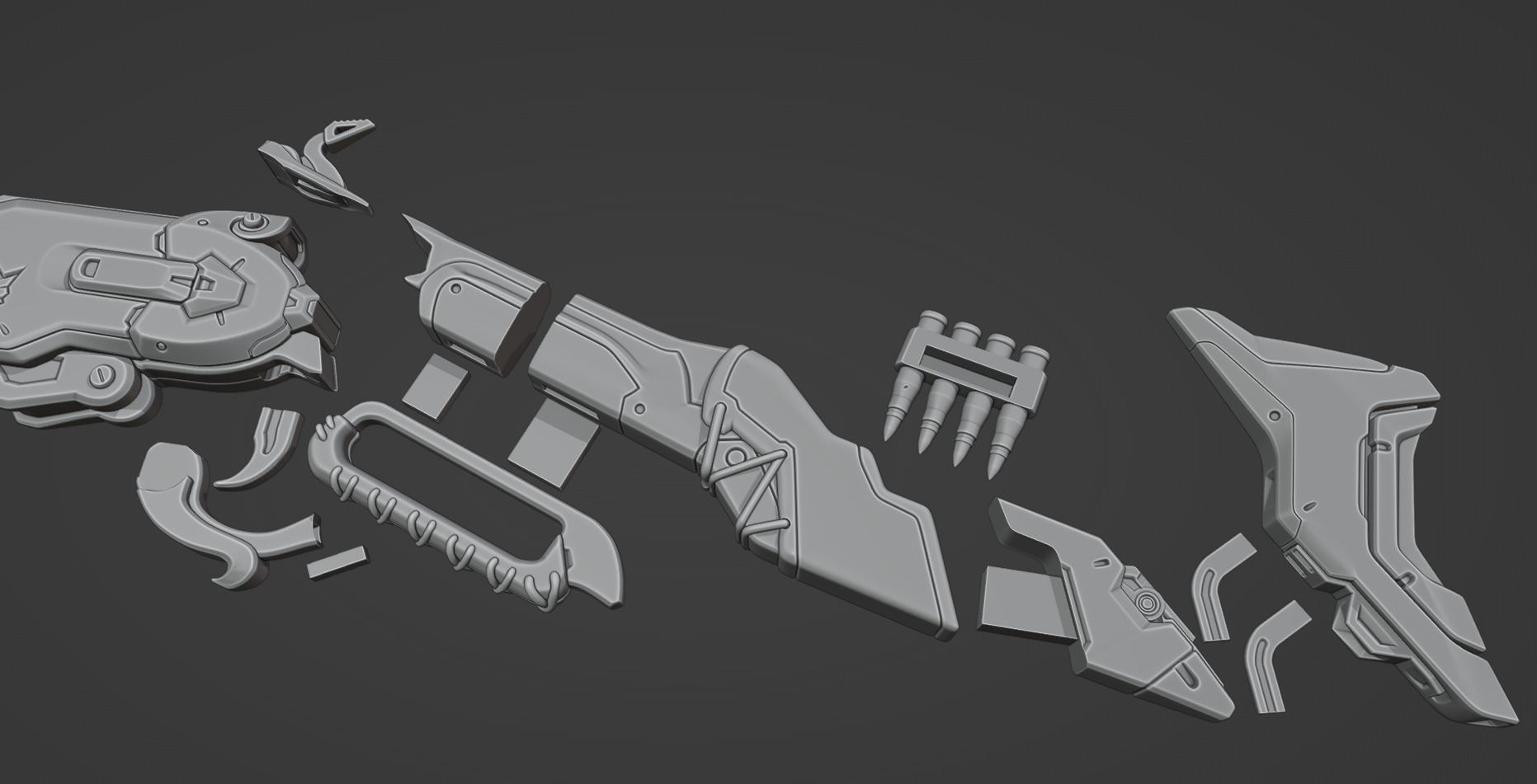 Overwatch 2 - Ashe Viper Rifle Gun - Cosplay 3D Print Prop 3D print model_10