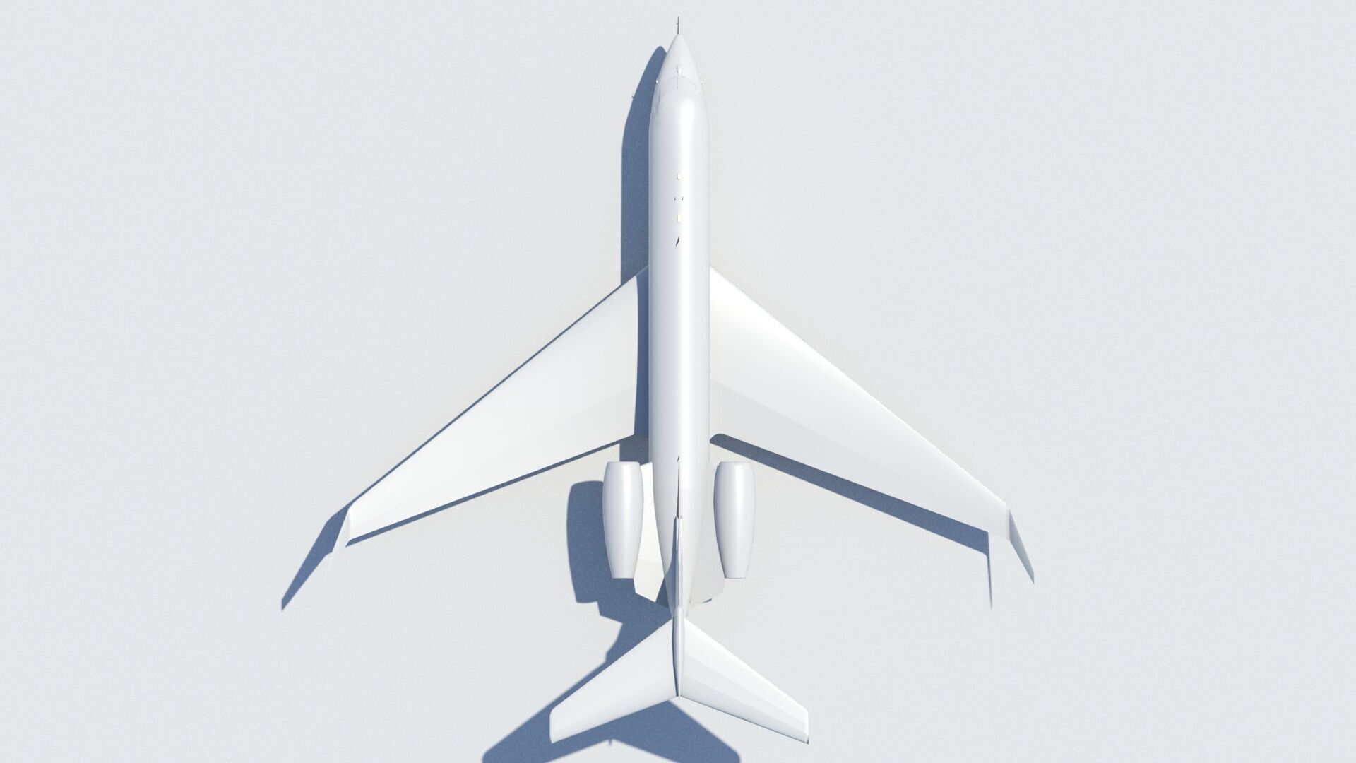 US Long Range G 650 Private Jet Static Low-poly 3D model_16