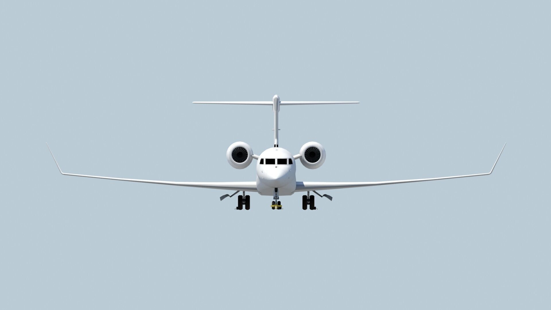 US Long Range G 650 Private Jet Static Low-poly 3D model_15