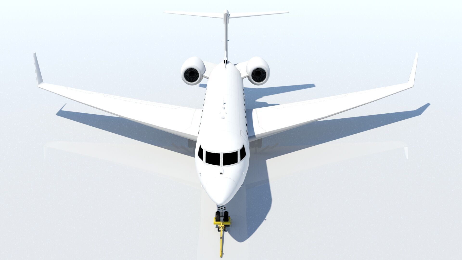 US Long Range G 650 Private Jet Static Low-poly 3D model_7