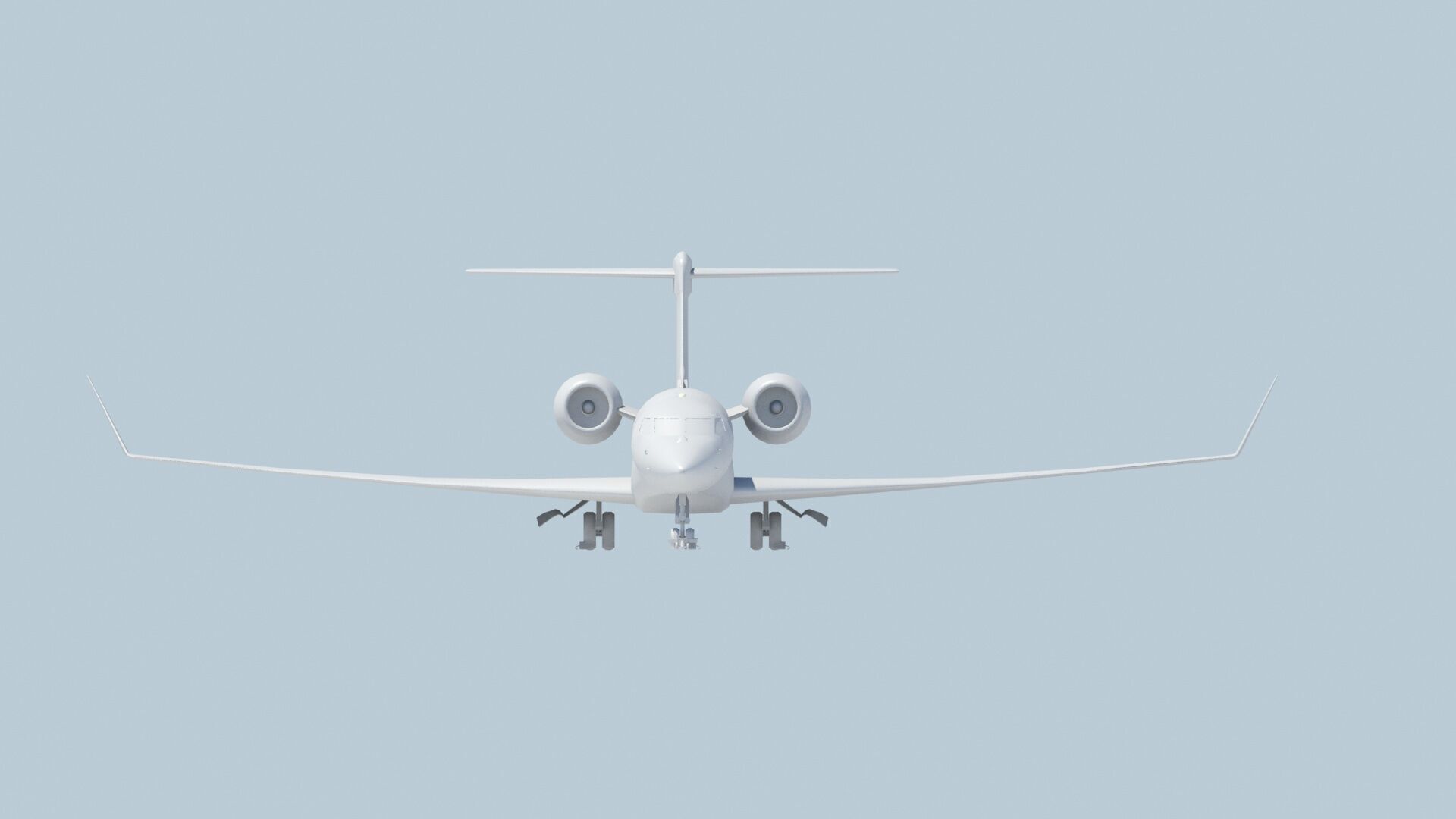 US Long Range G 650 Private Jet Static Low-poly 3D model_14