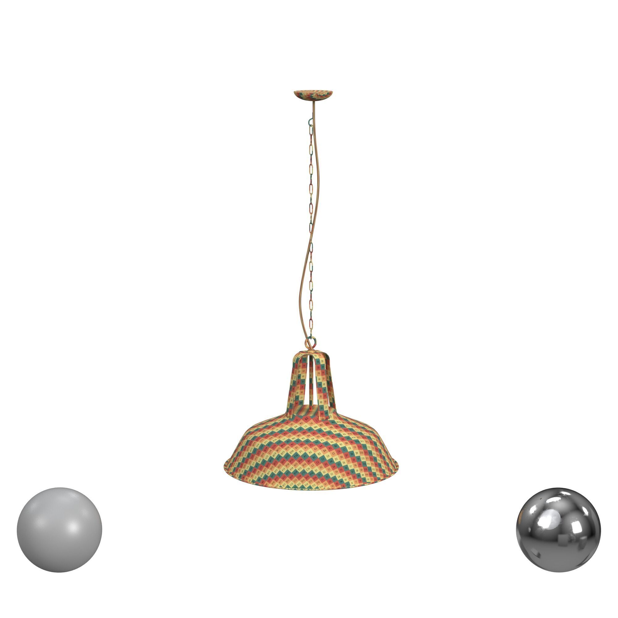 Early Industrial Factory Lights By Mazda Circa 3D model_3