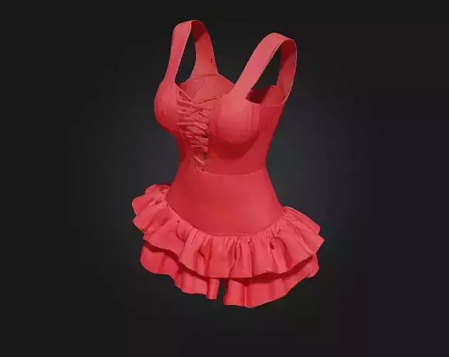 Scarlet Elegance  A Regal Red Gown