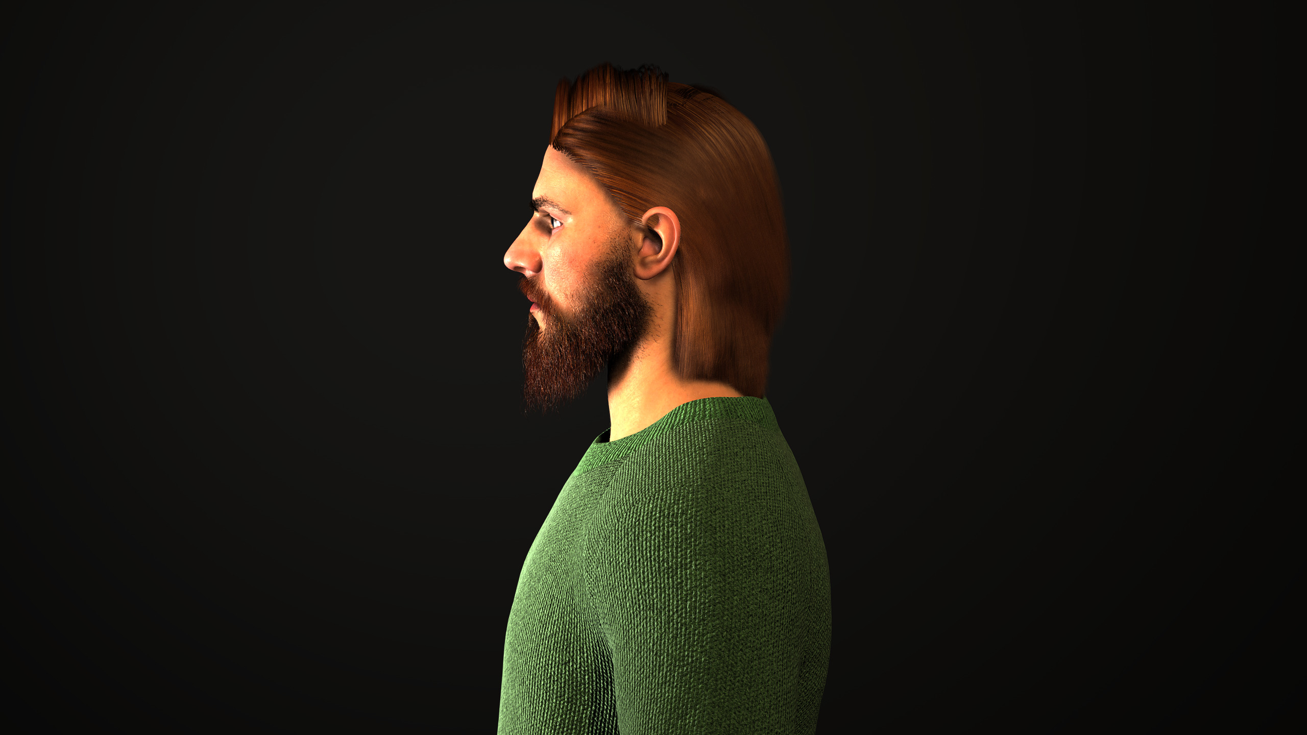 Meta realistic Character 3D model_2