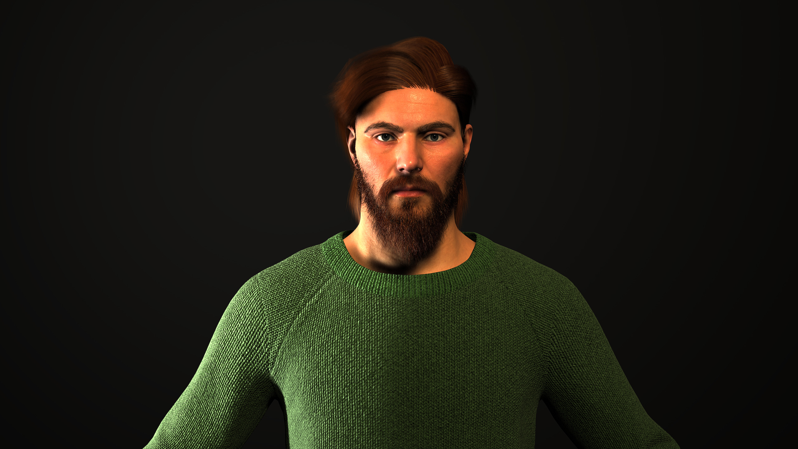 Meta realistic Character 3D model_1