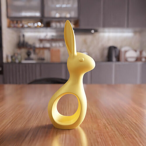 Cute Easter Bunny Figure - 437 3D print model