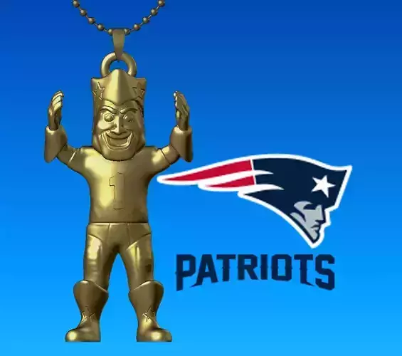 NFL - Necklaces New England Patriots - Hanging Figurine 3D print model