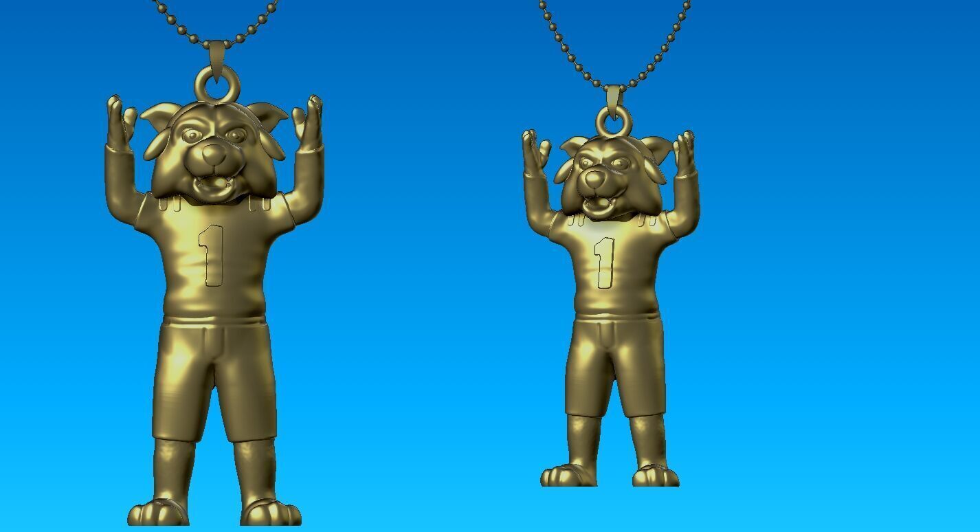 NCAA - Necklaces OHIO BOBCATS - Hanging Figurine 3D print model_1