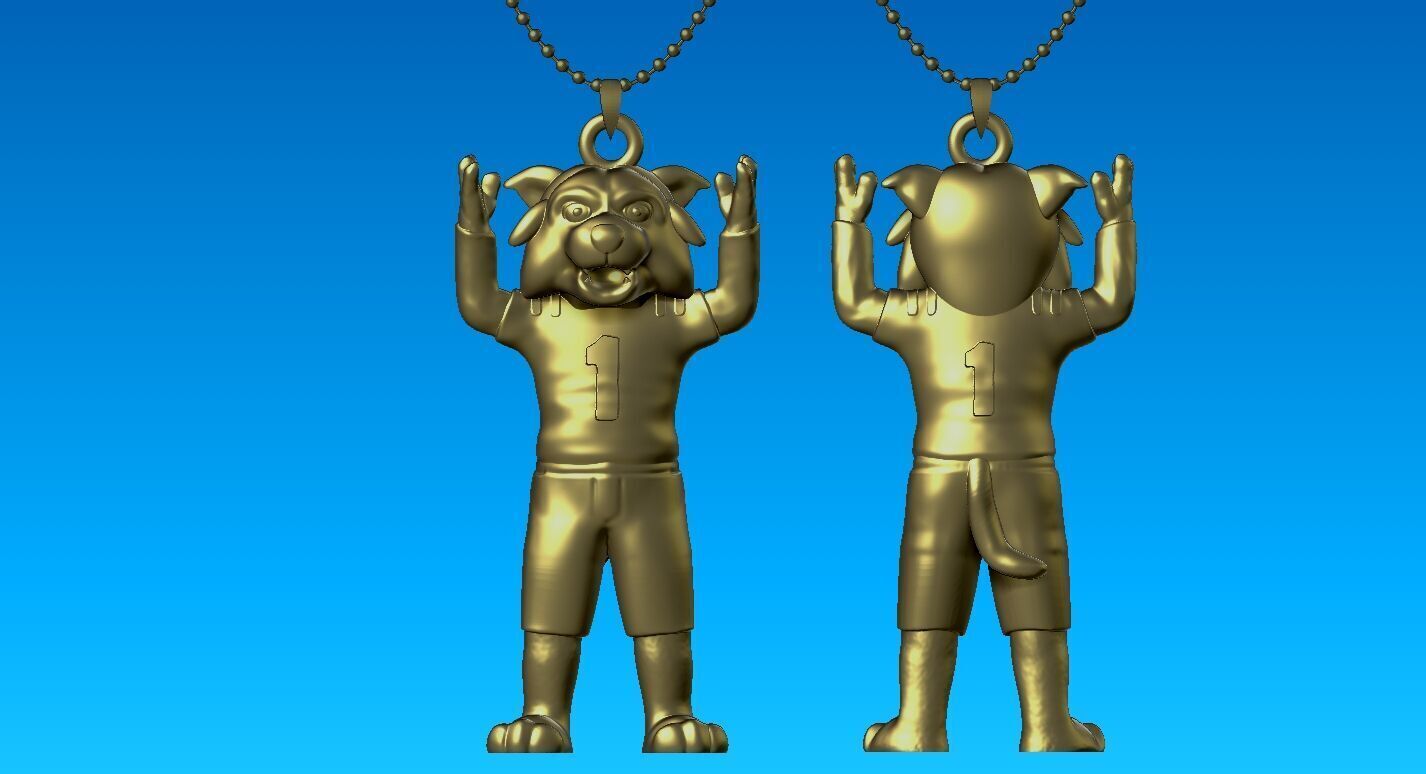NCAA - Necklaces OHIO BOBCATS - Hanging Figurine 3D print model_2