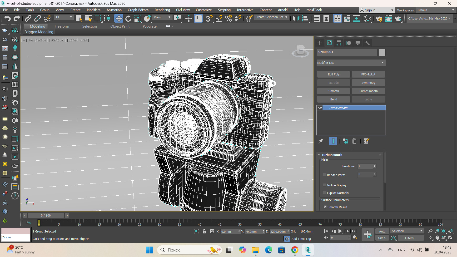 A set of studio equipment 01 3D model_8