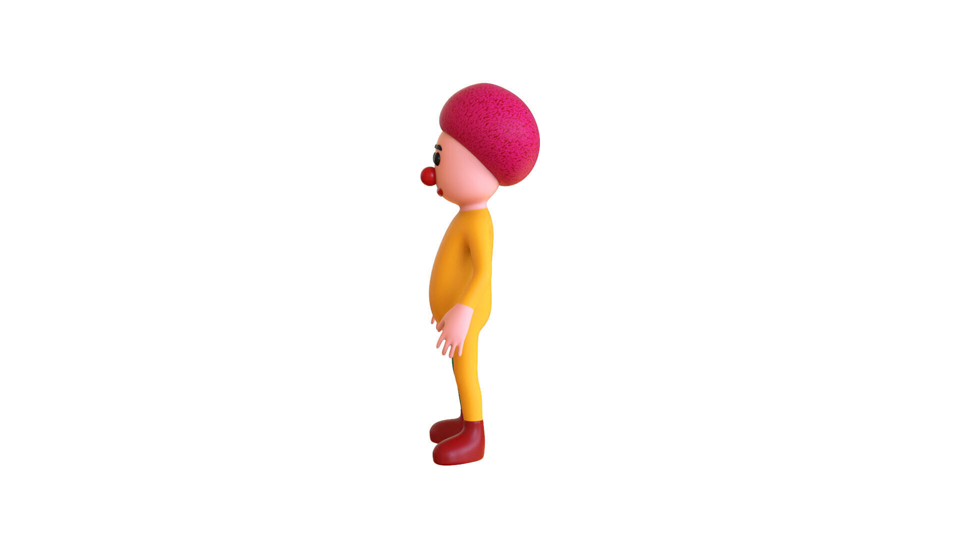 Low-Poly Clown 01 Animated Low-poly 3D model_9