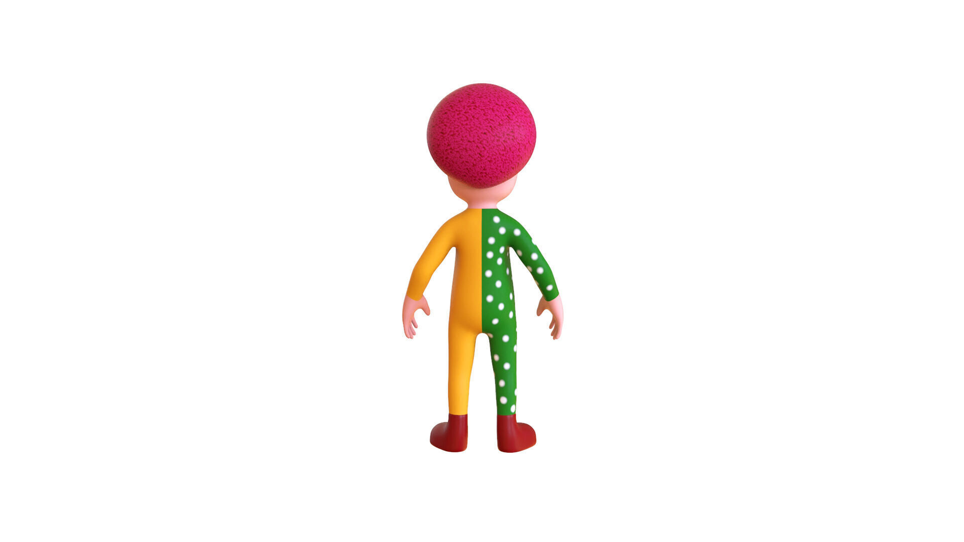 Low-Poly Clown 01 Animated Low-poly 3D model_12