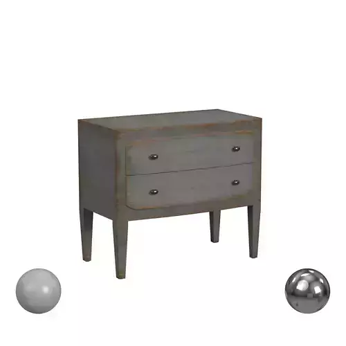 Hooker Ciao Bella Two Drawer Nightstand 3D model