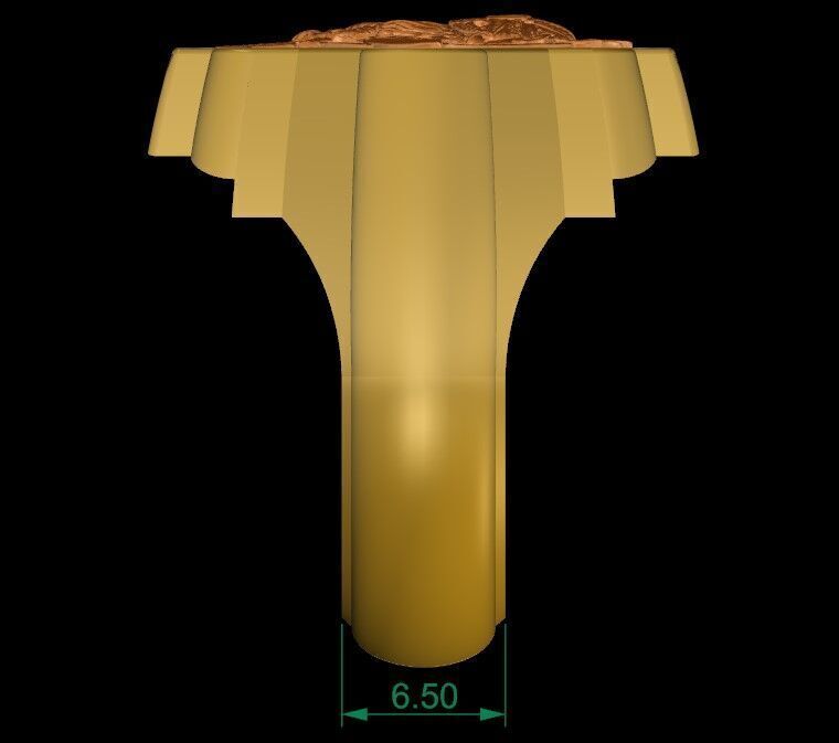 Viking and Axes Ring 3D print model_10