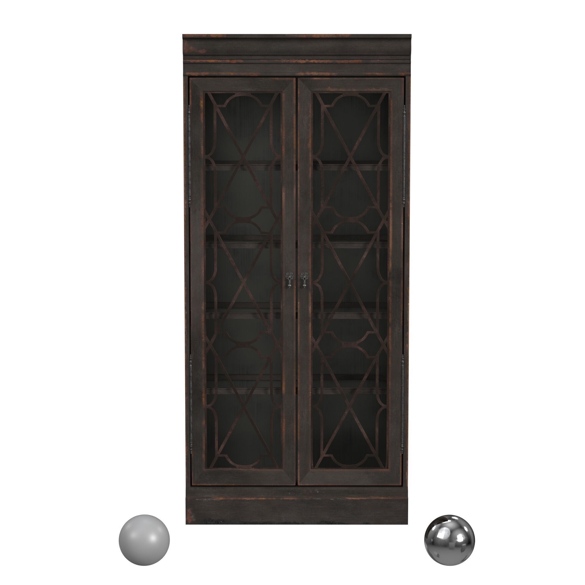 hooker furniture arabella Bunching Display Cabinet 3D model_1