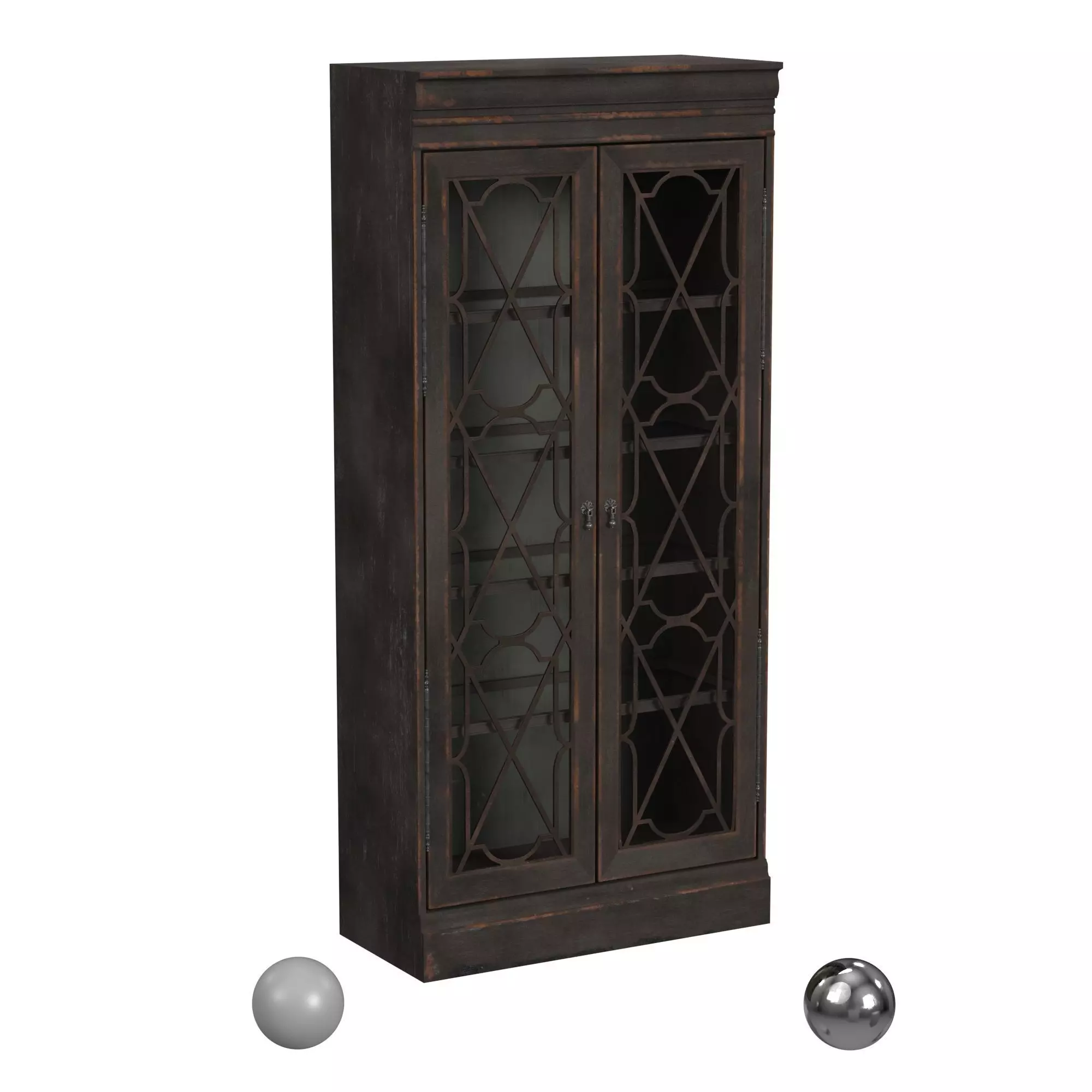 hooker furniture arabella Bunching Display Cabinet 3D model_0