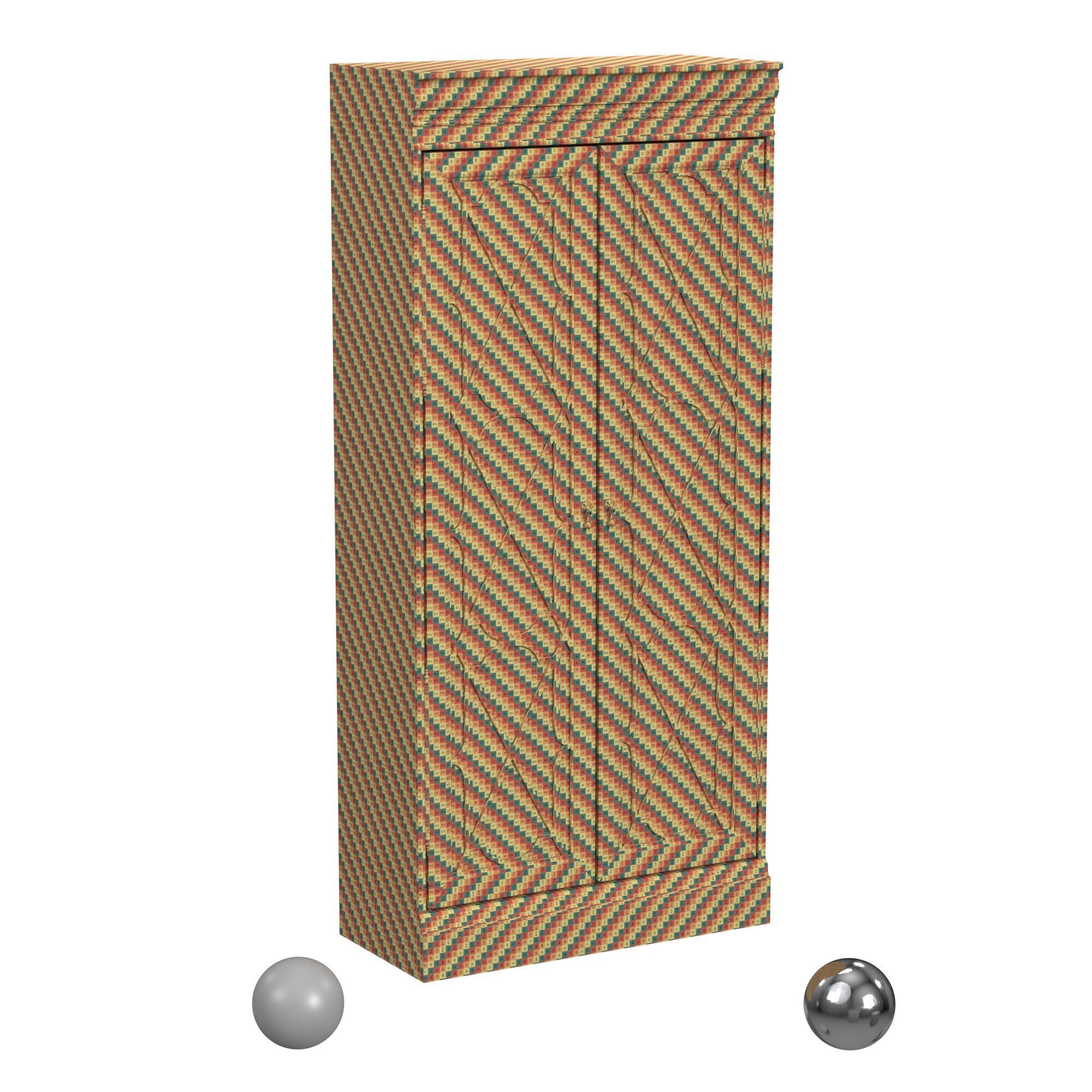 hooker furniture arabella Bunching Display Cabinet 3D model_2