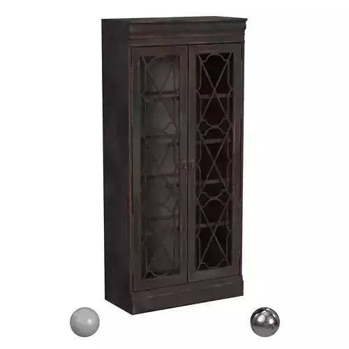 Hooker Furniture Arabella Bunching Display Cabinet in Charcoal