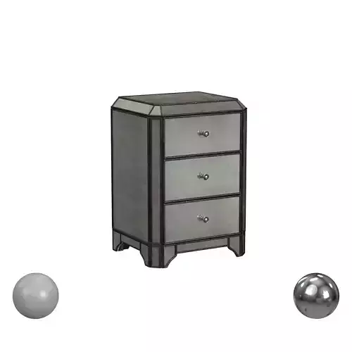 Hooker Furniture Arabella Mirrored Three-Drawer Nightstand