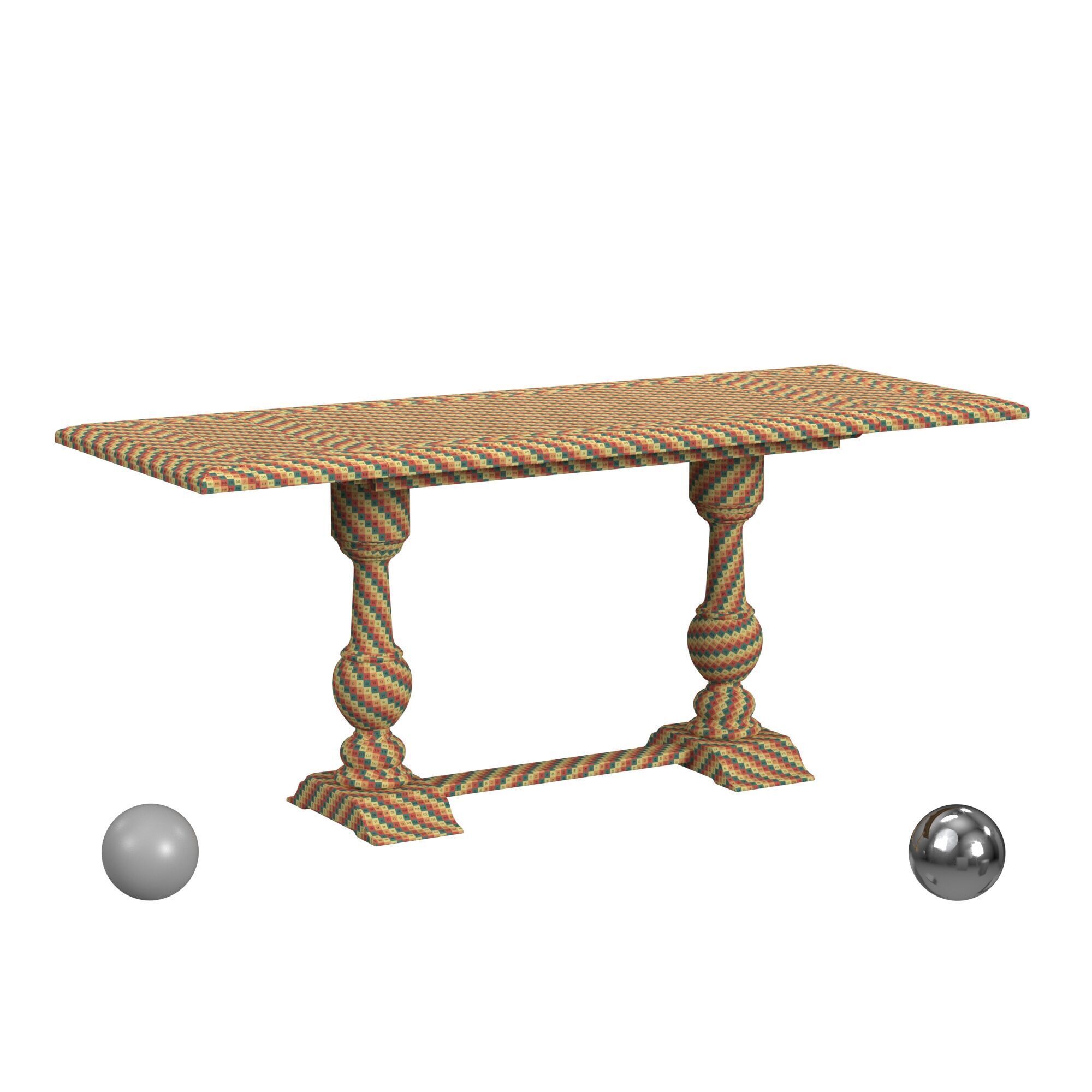 Hooker Furniture Balcones Friendship Table 3D model_2