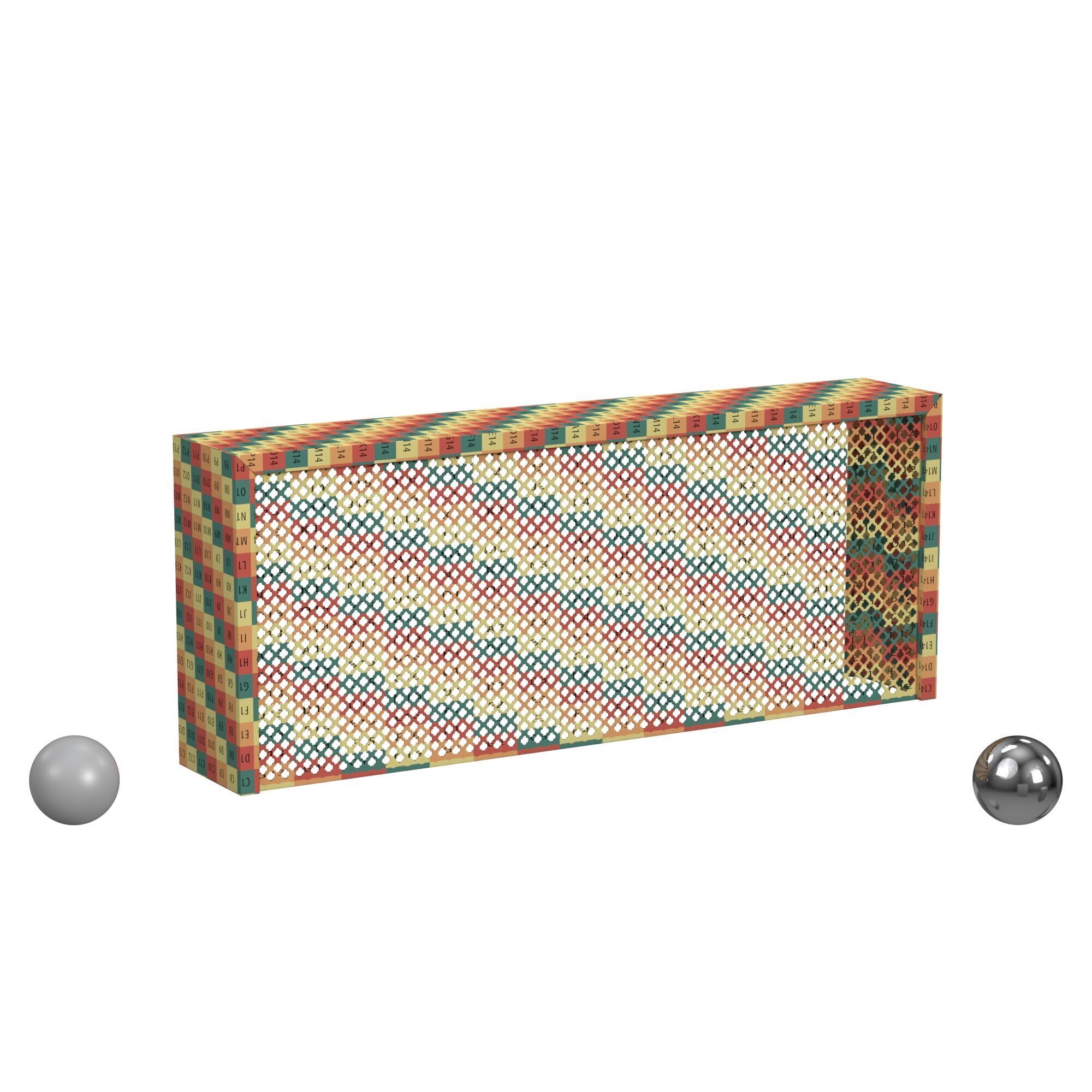 Hooker Furniture Barbara Linen Wrapped Console 3D model_2