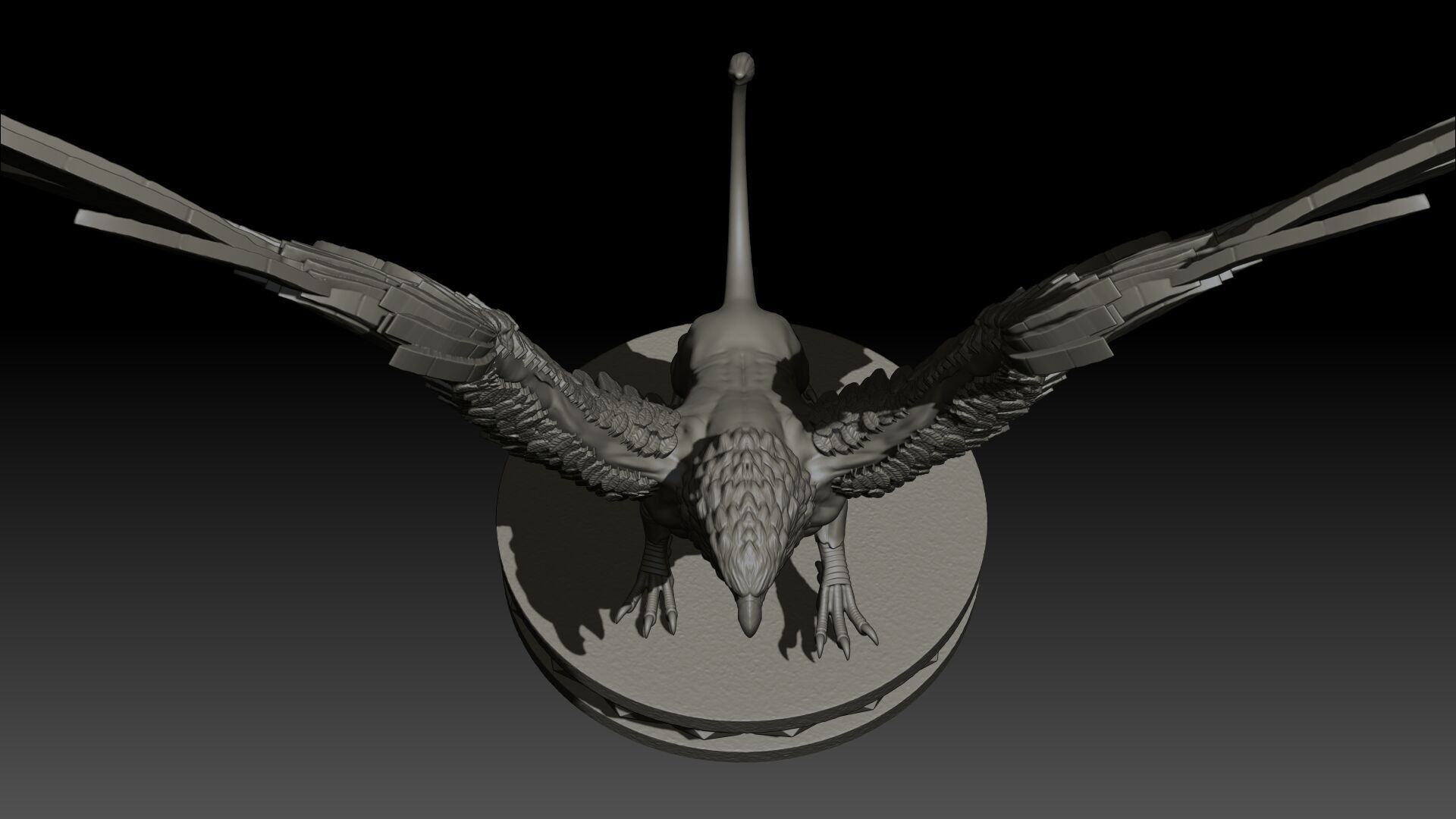 Griffon High Poly for 3d Print 3D print model_18