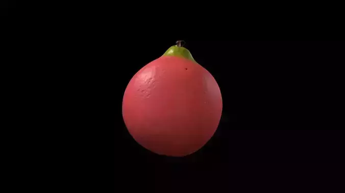    Green Pink Fleshed Guava Fruit Collection 3d Render