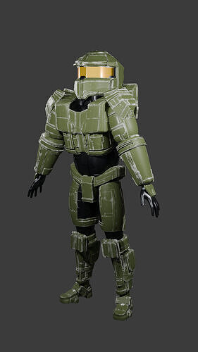 halo Spartan John-117 3D model