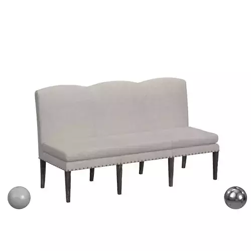 Hooker Furniture Beaumont Upholstered Dining Bench In Gray