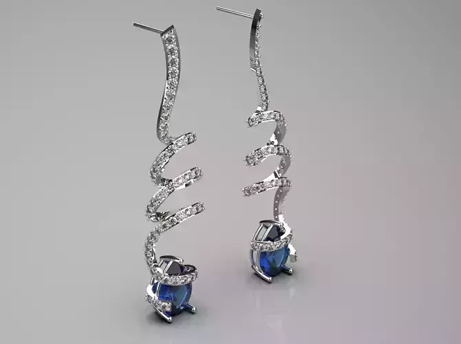 woman luxury diamond earring je0091