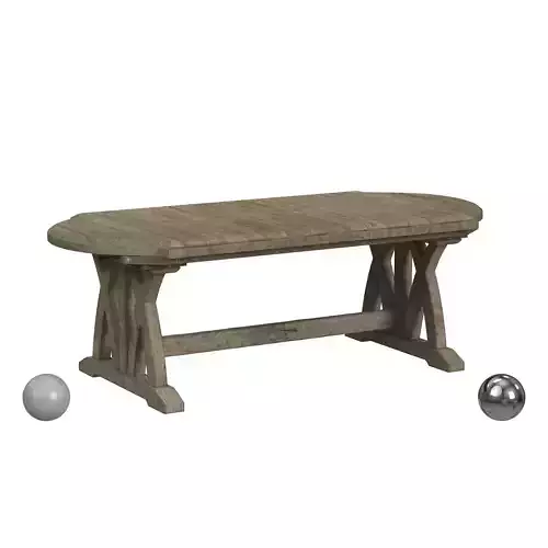 Hooker Furniture Boheme Colibri 88in Trestle Dining Table