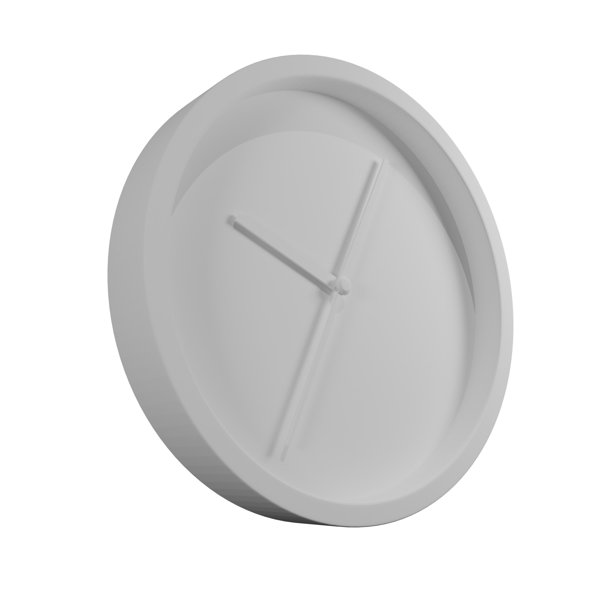 Realistic Wall Clock 3D Model Omega Style Low-Poly Free 3D model_7