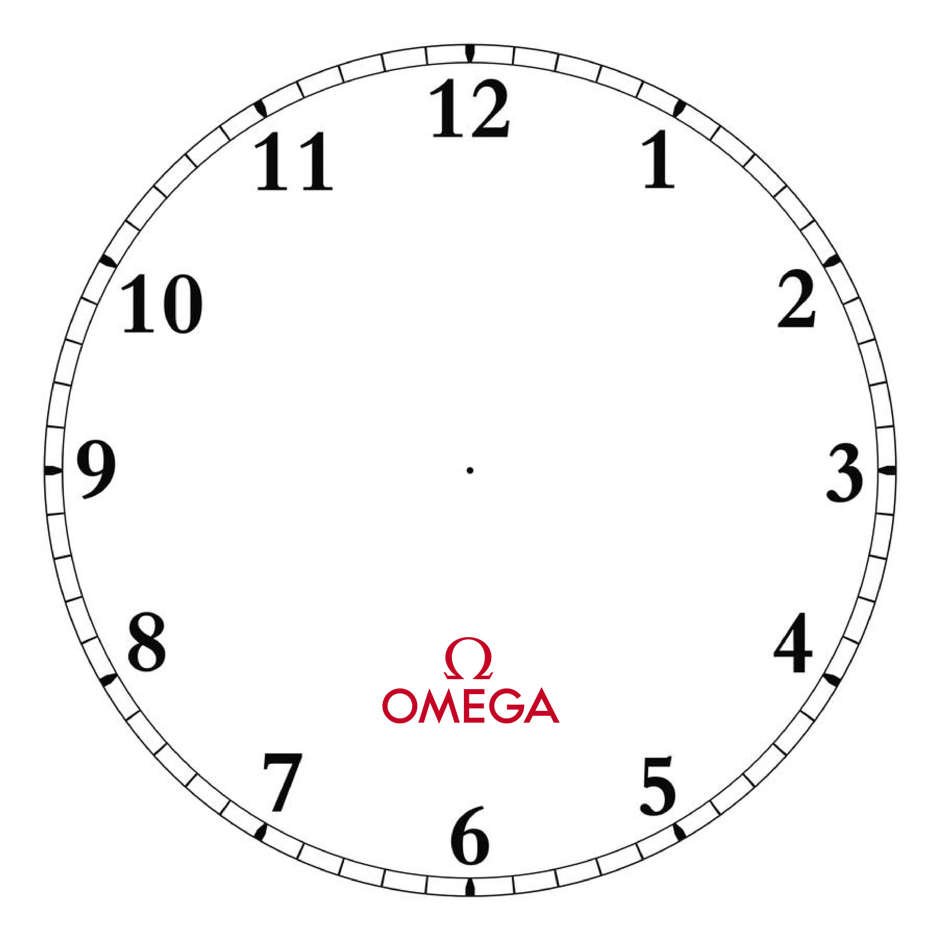 Realistic Wall Clock 3D Model Omega Style Low-Poly Free 3D model_6