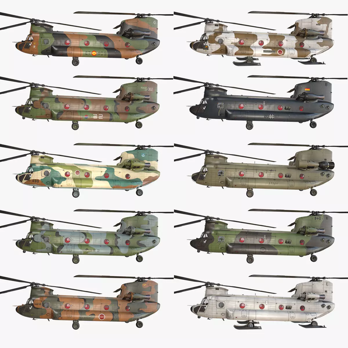 Helicopters Chinook CH-47 Collection _0