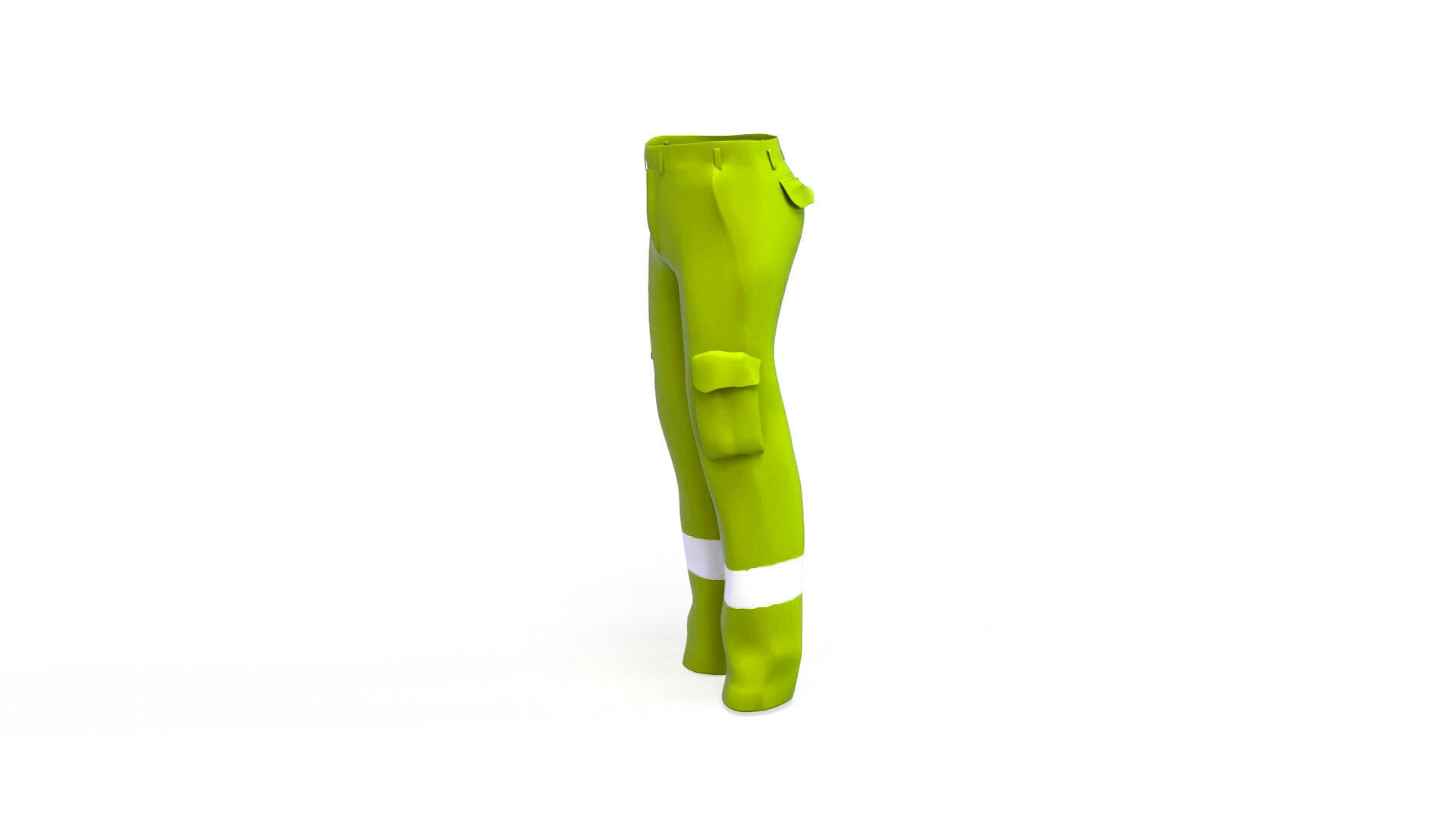 Pant Worker  Low-poly 3D model_1