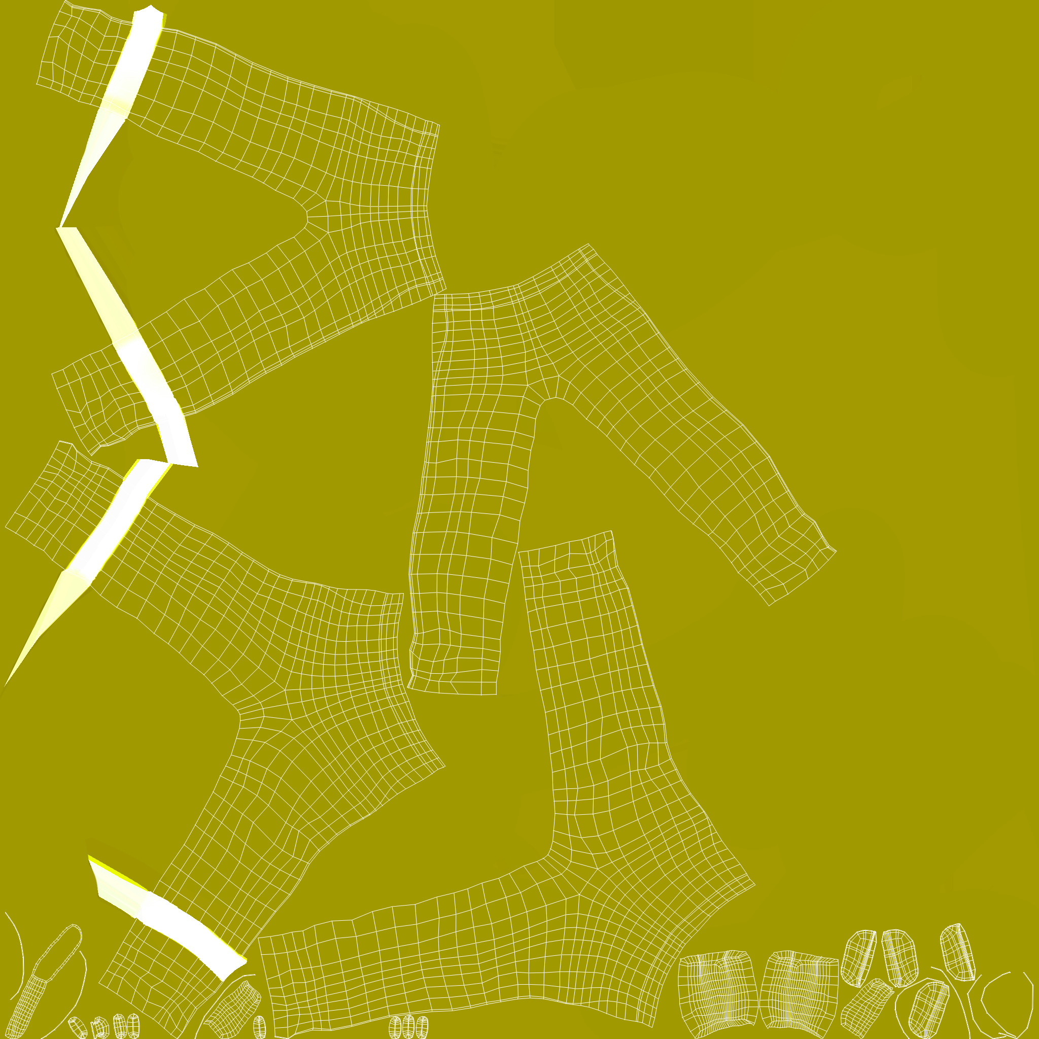 Pant Worker  Low-poly 3D model_5