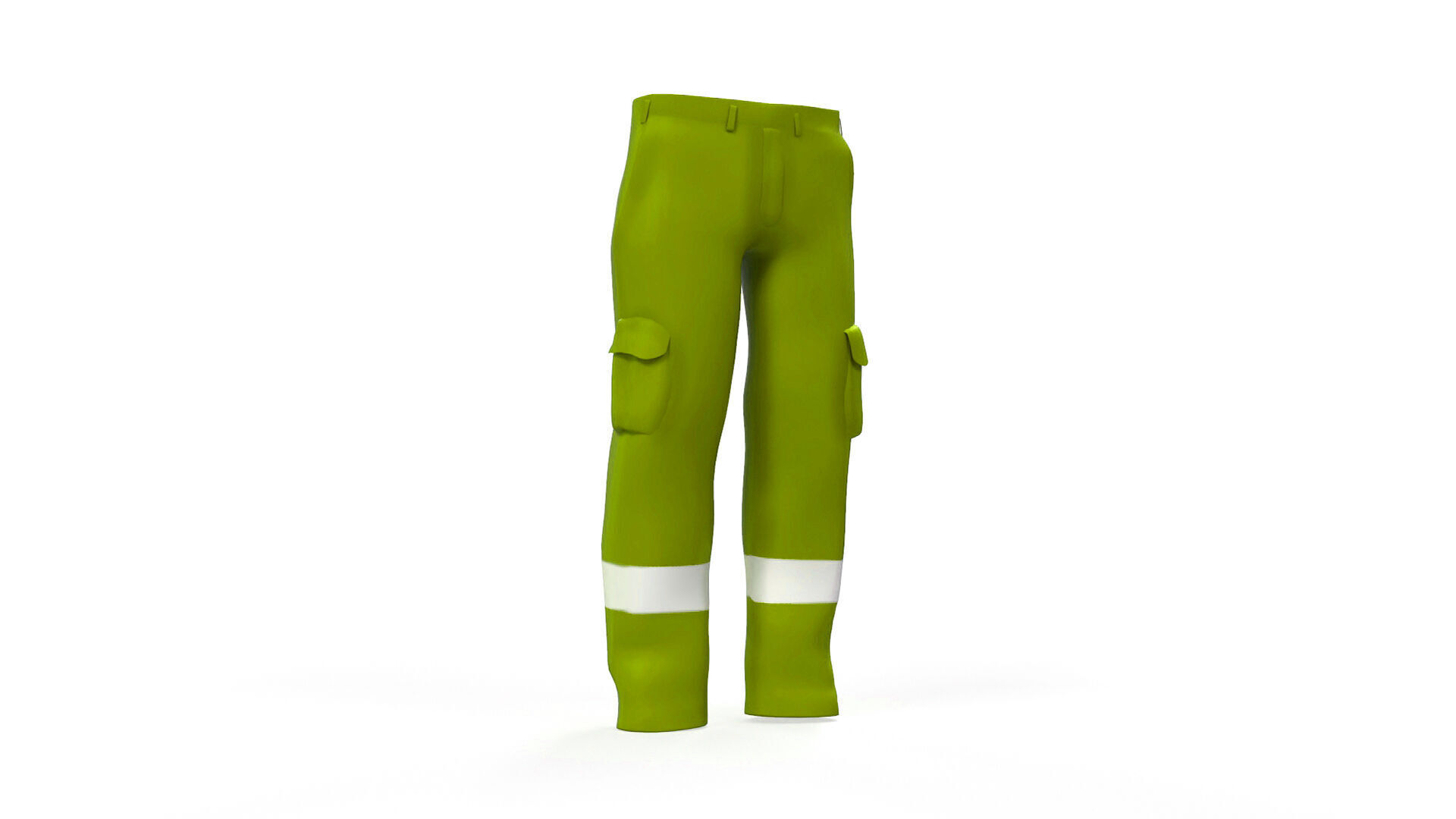 Pant Worker  Low-poly 3D model_4